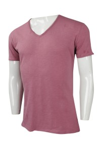 T873 Design Net Color V-neck T-shirt Sample-made short-sleeved Slim T-shirt RB Switzerland Flower Yarn Large custom-made men's T-shirt T-shirt supplier